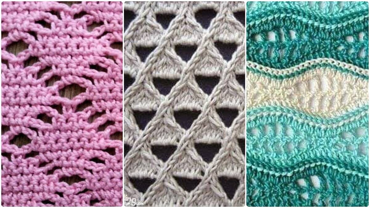 25 Pontos de Crochê Incríveis com Gráficos Simples!
