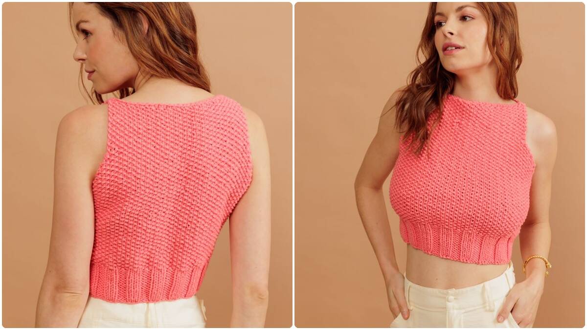 Blusa de Tricô Doce de Morango: Modelo Lindo e Charmoso!