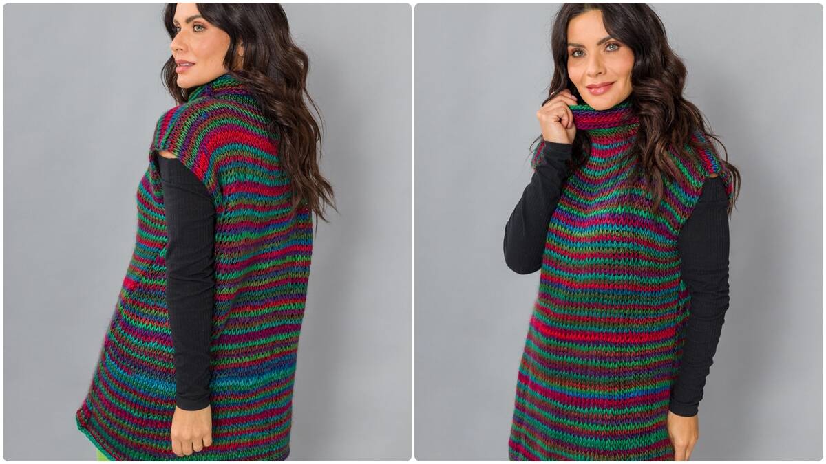 Blusão de Crochê Boreal: Um Modelo Lindo para o Inverno!