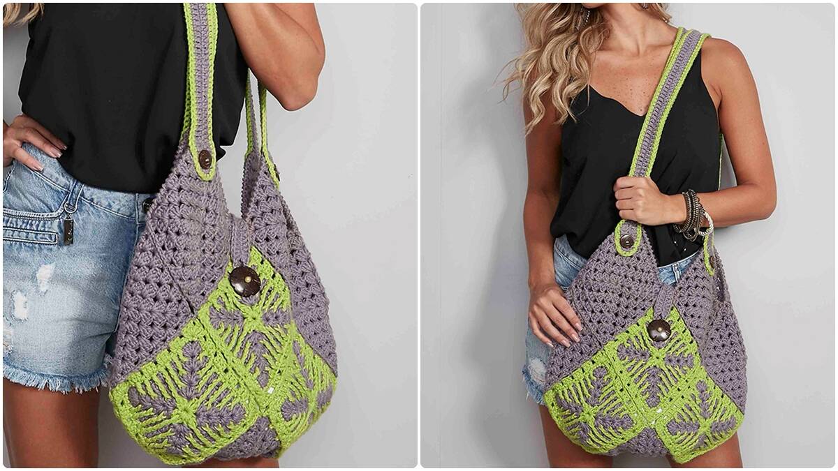 Bolsa de Crochê Greenery: Crie esse Modelo Lindo e Charmoso!
