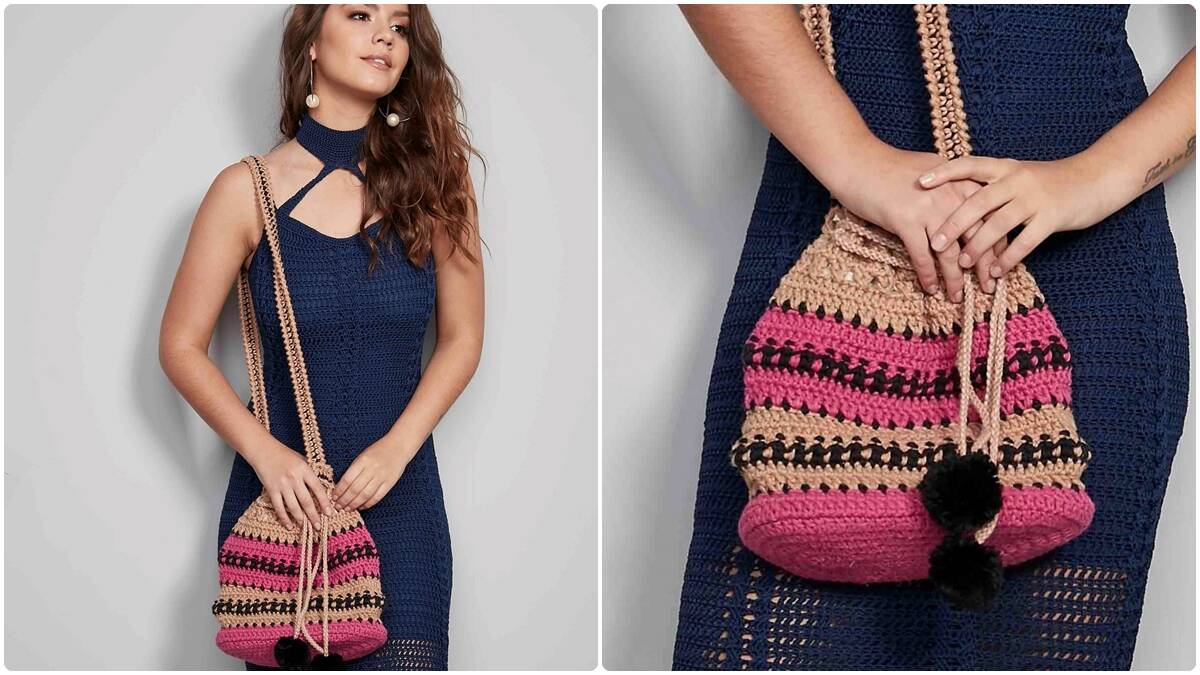 Bolsa de Crochê Maxcolor: Uma Peça Linda para o Dia a Dia!
