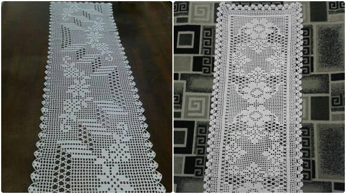 Caminhos de Mesa em Crochê Branco: Elegância Artesanal!