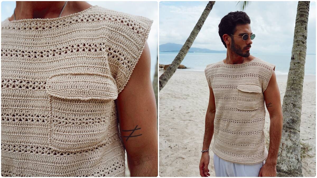 Camisa de Crochê Sem Mangas: Peça Linda e Estilosa!
