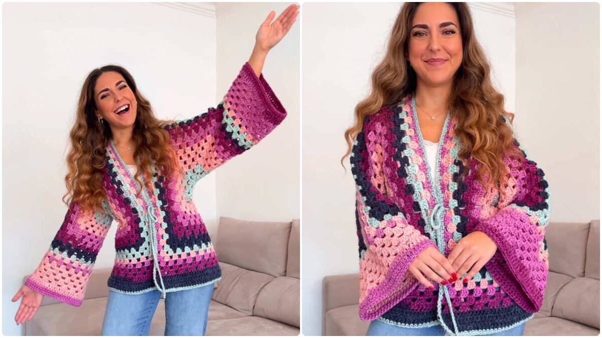 Casaco de Crochê Hexagonal: Crie essa Peça Linda!