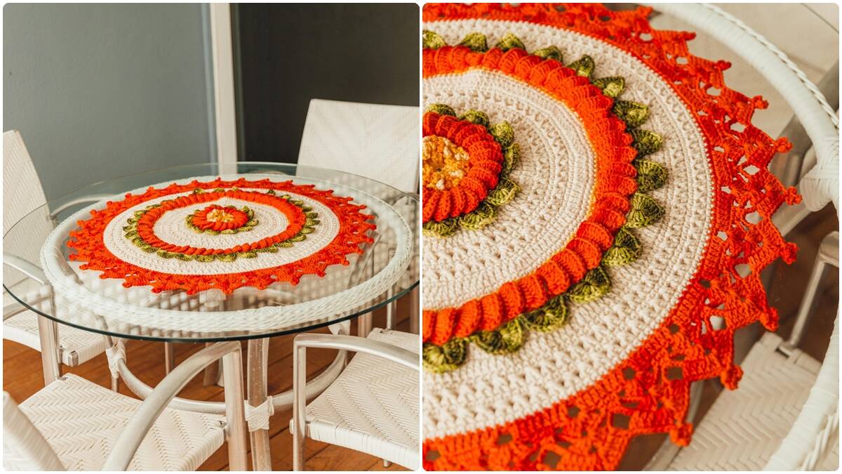 Toalha de Mesa em Crochê Calêndula: Guia Completo!