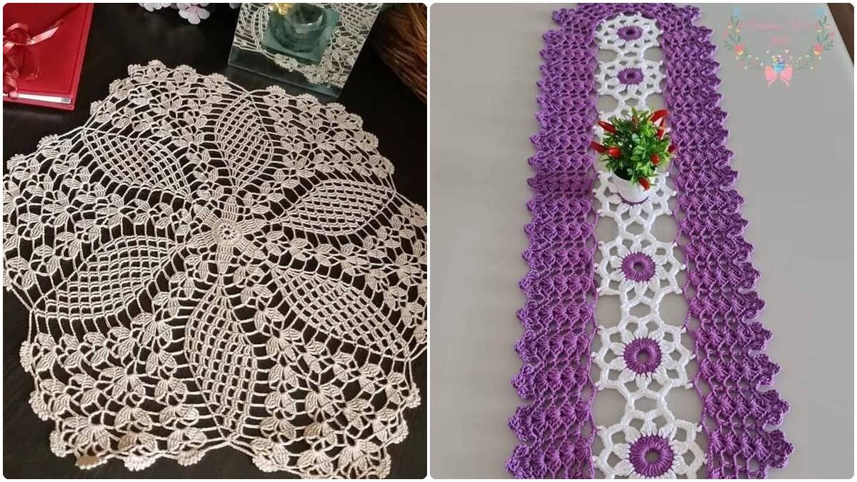 Centros e Trilhos de Mesa em Crochê: Charme Artesanal!