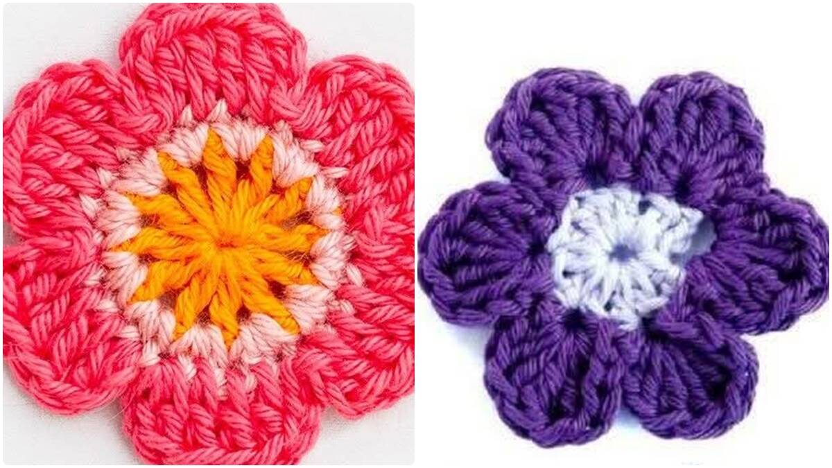 16 Flores de Crochê para Aplicação com Gráficos!