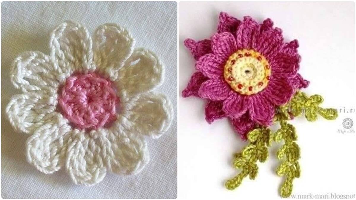Flores de Crochê para Aplicação: Dicas, Modelos e Como Usar
