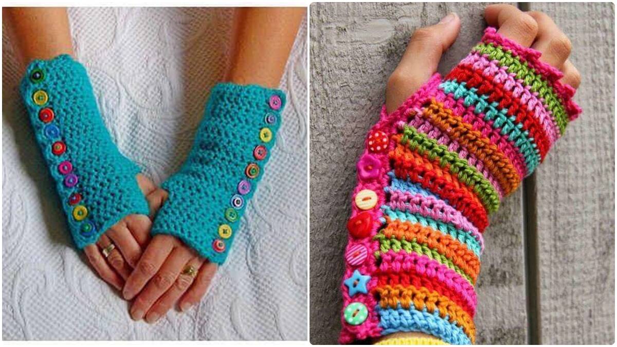 Luvas de Crochê Charmosas e Estilosas: Perfeito Para o Inverno!