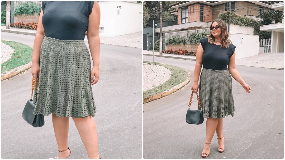 Saia de Crochê Paola: Um Projeto Simples e Elegante!