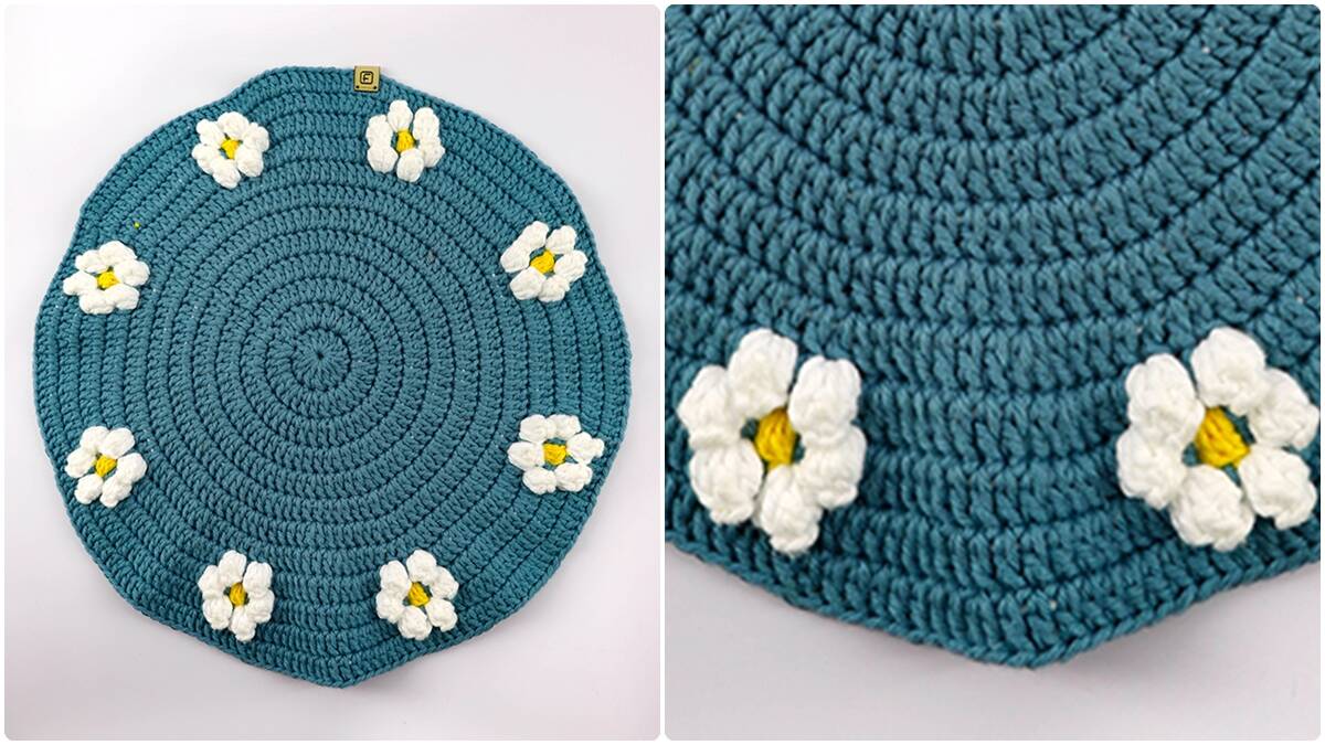 Sousplat de Crochê Daisy: Decore Sua Mesa com Charme!