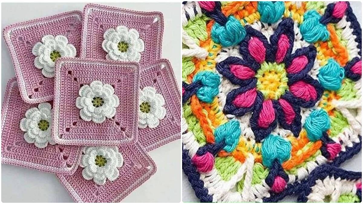 Squares de Crochê com Gráficos para Copiar: Crie Peças Incríveis!