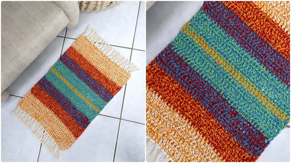 Tapete de Crochê Cajá: Cores Lindas e Charmosas!