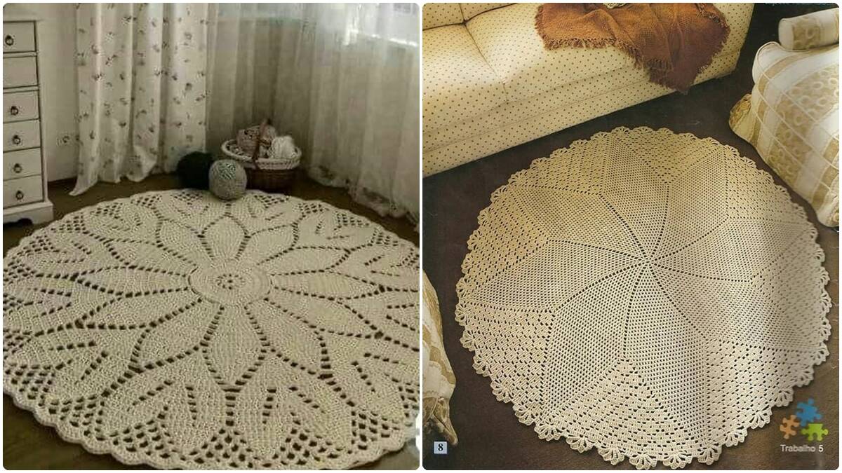 Como Fazer Tapete de Crochê para Sala: Modelos com Gráficos Exclusivos e Passo a Passo em Vídeo