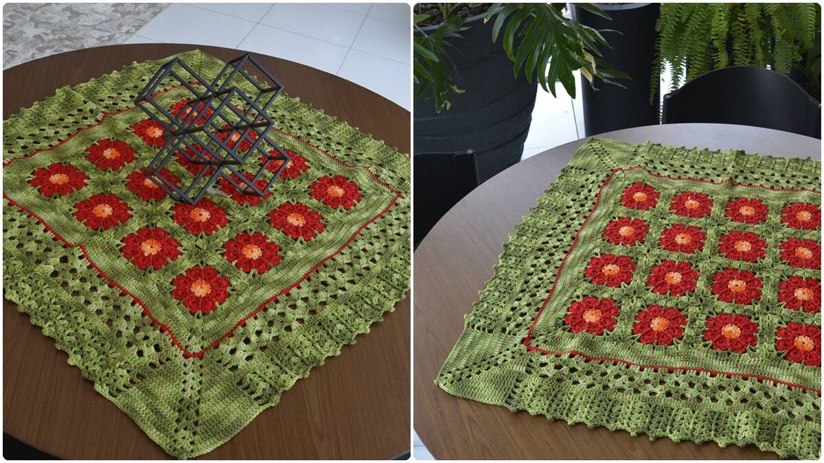 Toalha de Mesa em Crochê Flores: Guia para Iniciantes!