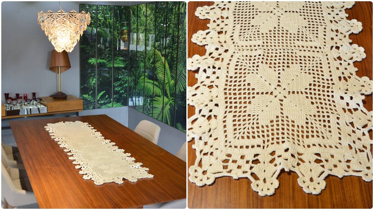 Trilho de Mesa em Crochê: Uma Peça Elegante e Atemporal!