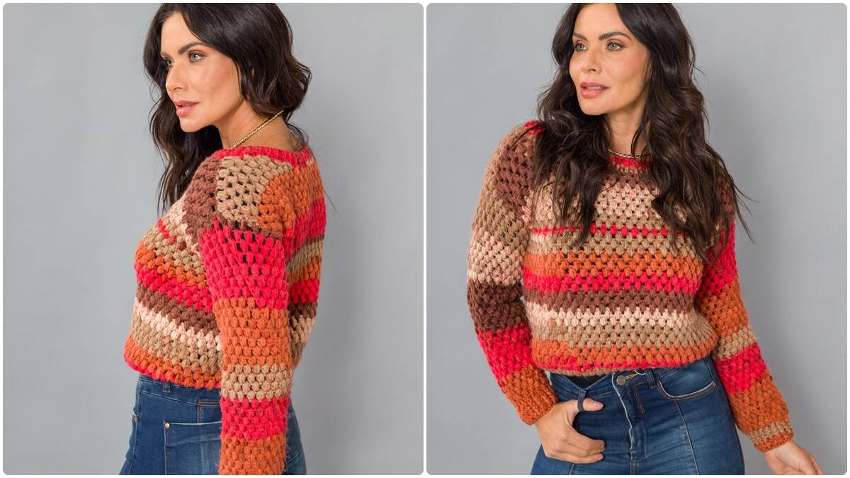 Blusa de Crochê Desejo: Veja essa Peça Linda e Crie Ela!