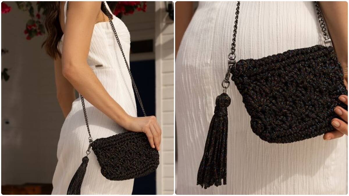 Bolsa de Crochê Galáxia: Peça Cheia de Detalhes Lindos!