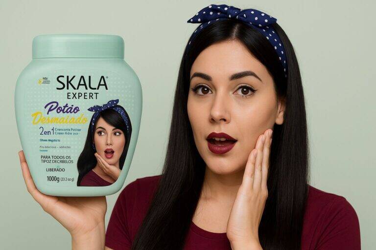 O produto da Skala que elimina o frizz e custa menos que um café – você precisa conhecer!