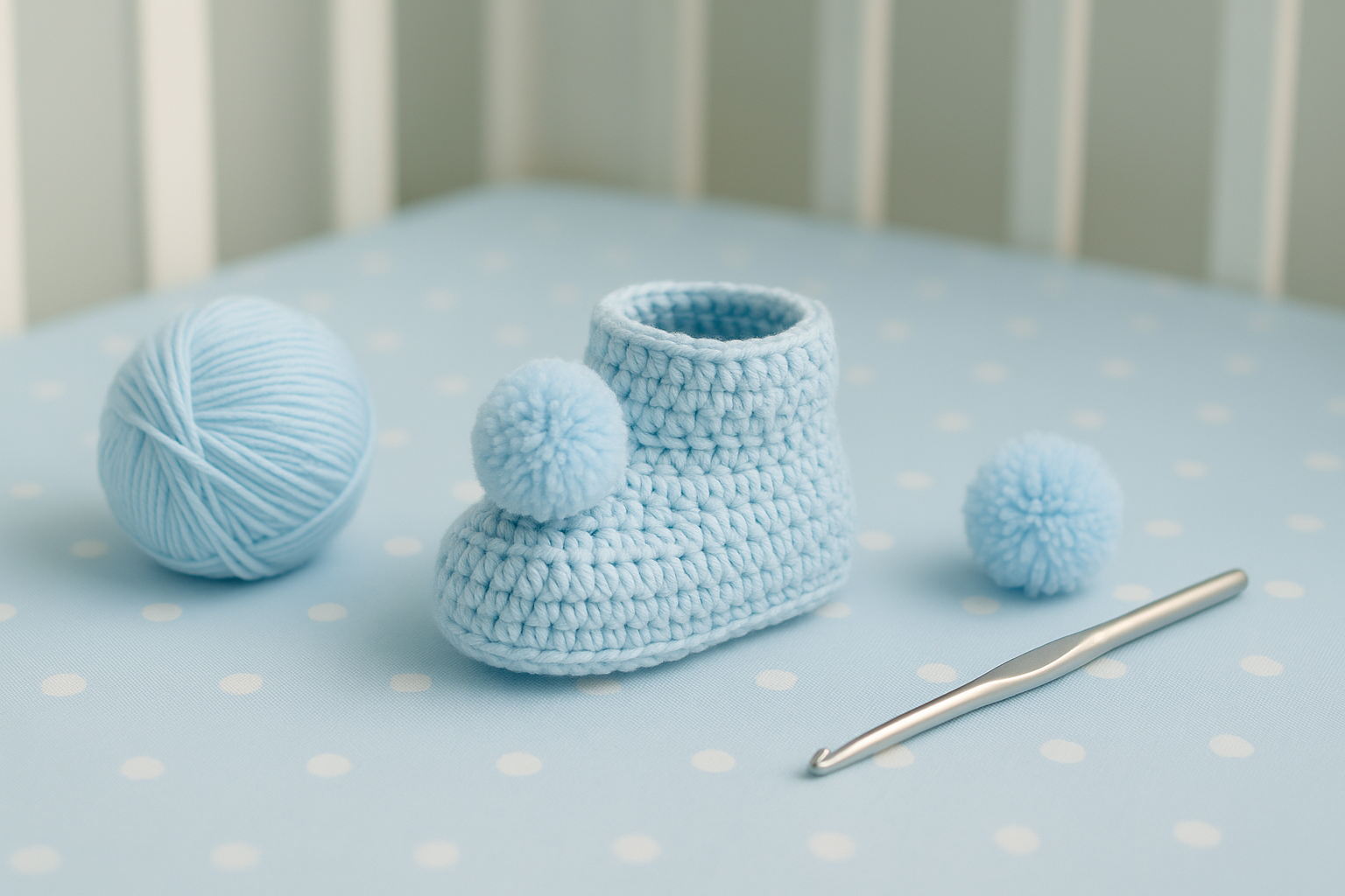 Como Fazer Sapatinho de Bebê em Crochê com Pompom — Passo a Passo Fácil e Lucrativo