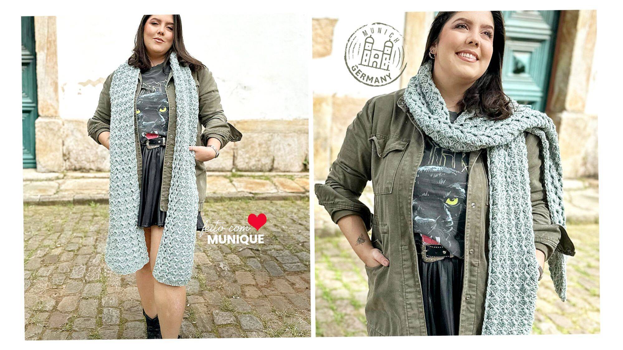Cachecol de Crochê Fácil: Elegância e Conforto no Inverno