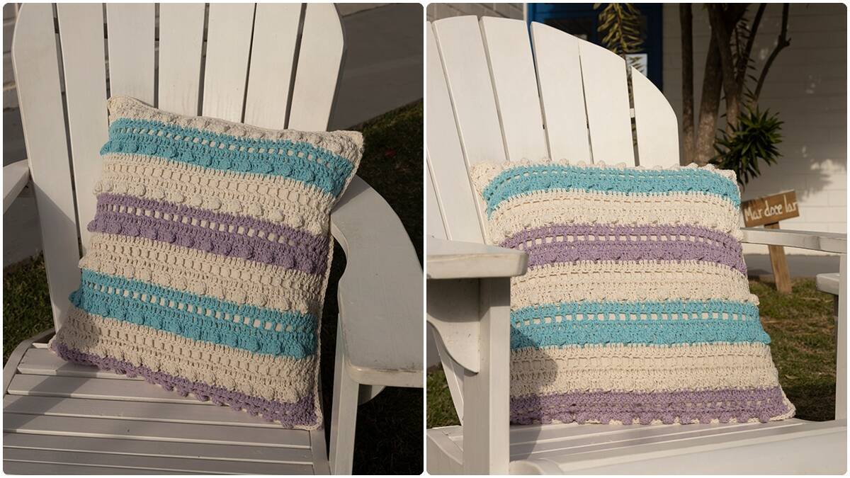 Almofada de Crochê Candy: Uma Peça Linda para Decorar!