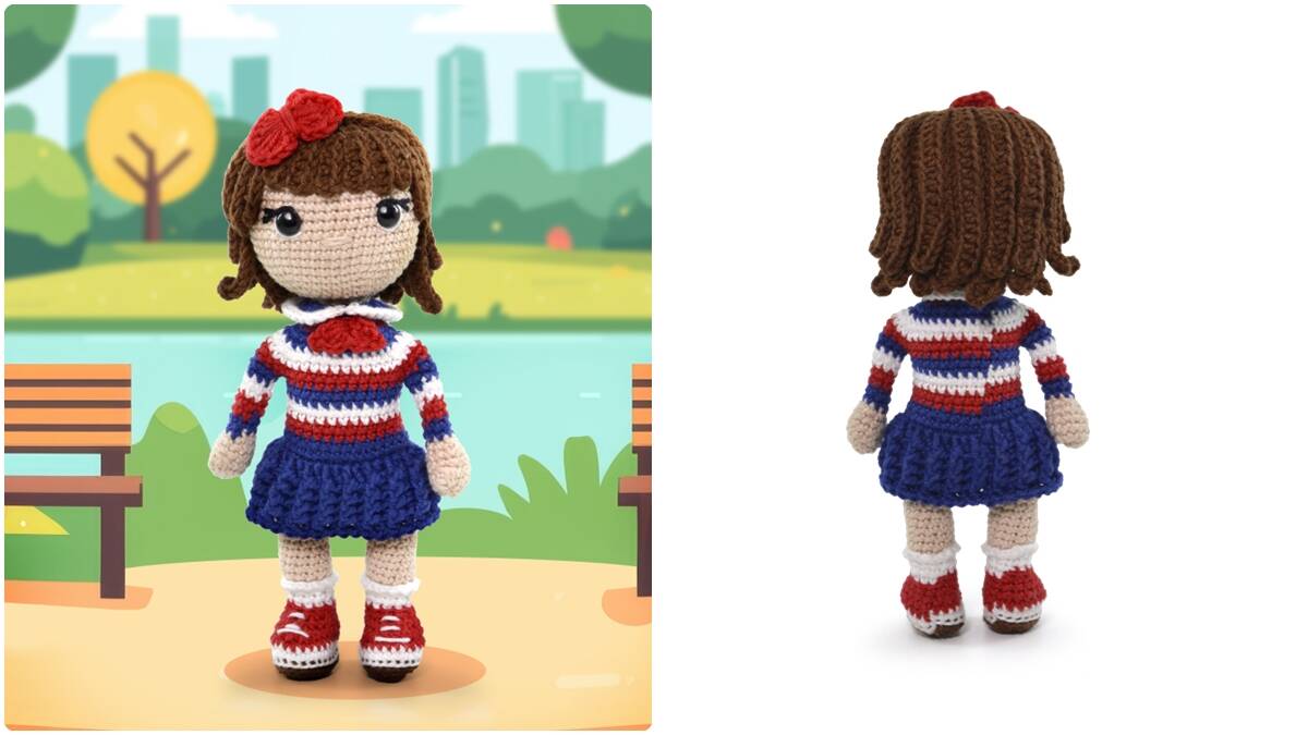 Amigurumi da Boneca Olívia Marinheira: Crie a Sua!
