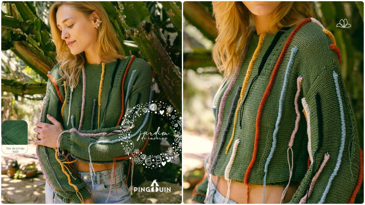 Blusa de Tricô Limão: Um Modelo Lindo e Exclusivo!
