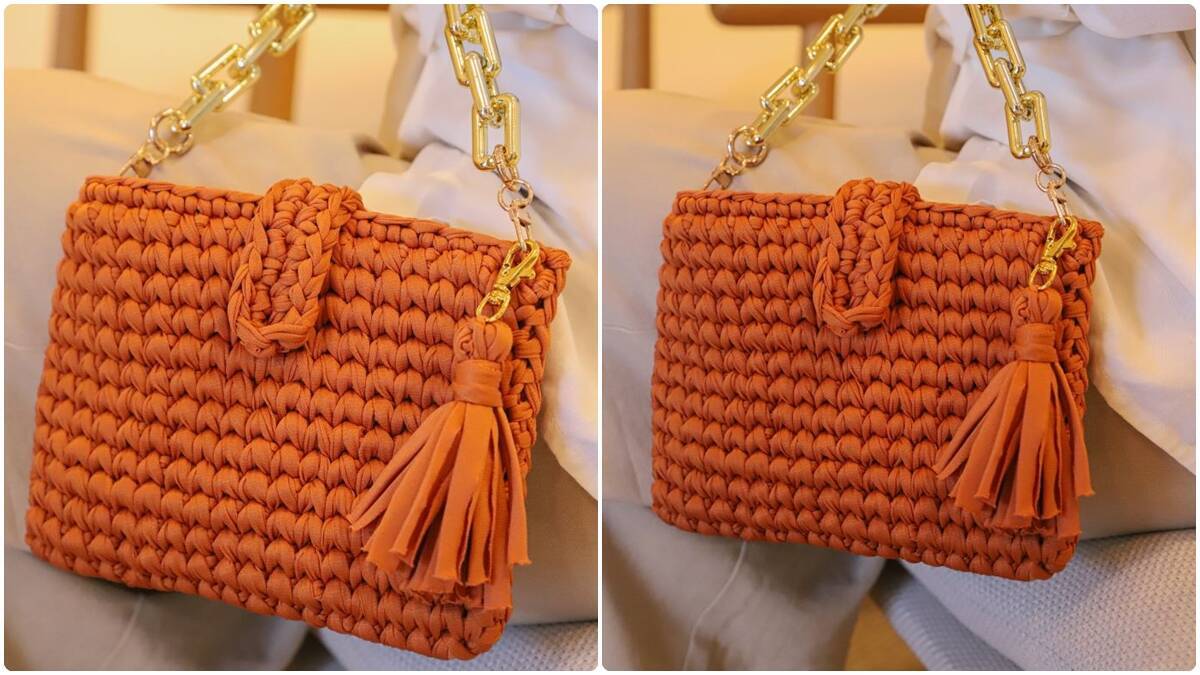 Bolsa de Crochê Lily: Peça Linda e Delicada para Você!