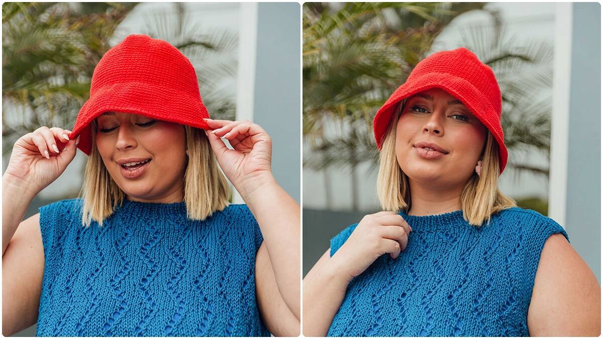 Bucket Hat de Crochê Chama: Estilo Moderno com Crochê!