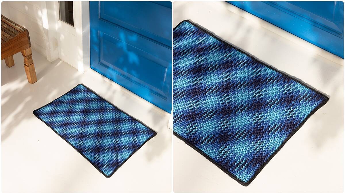 Capacho de Crochê Pooling Azul: Aprenda a Criar o Seu!