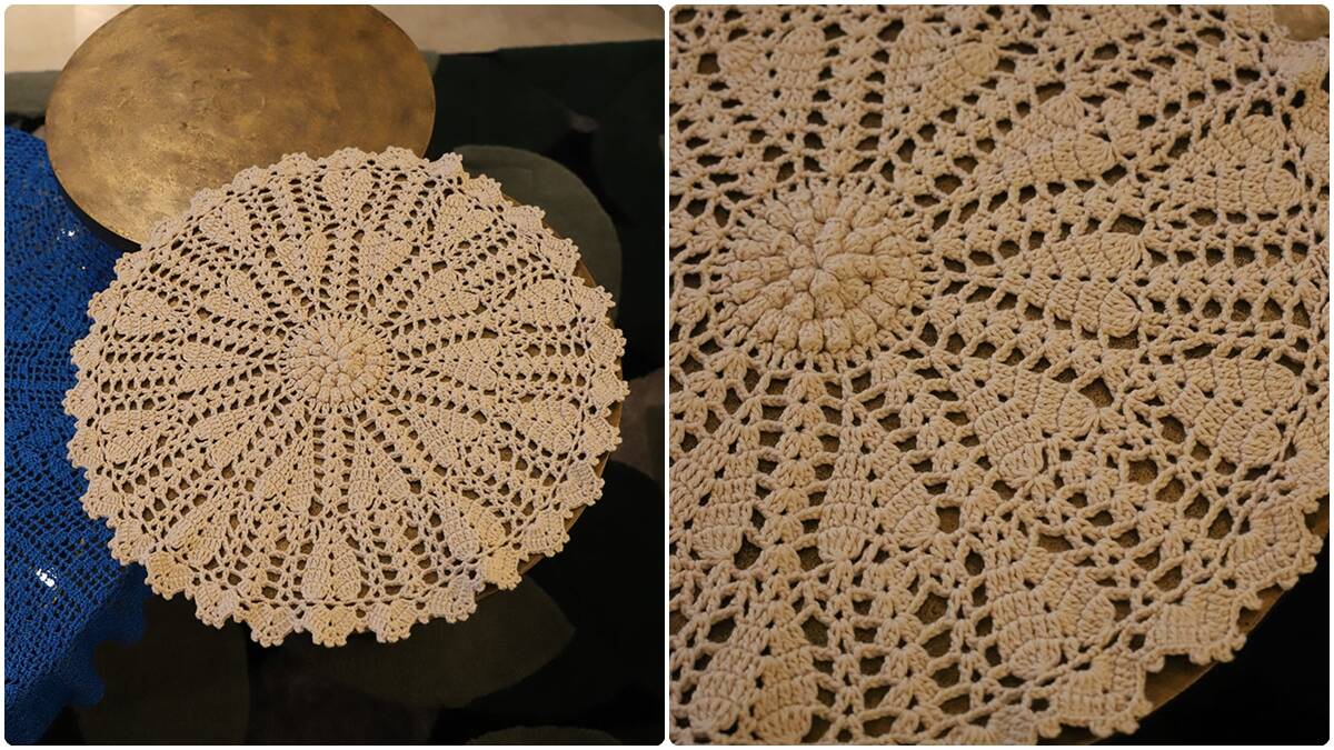Centro de Mesa em Crochê Porcelana: Elegância na Sua Mesa!