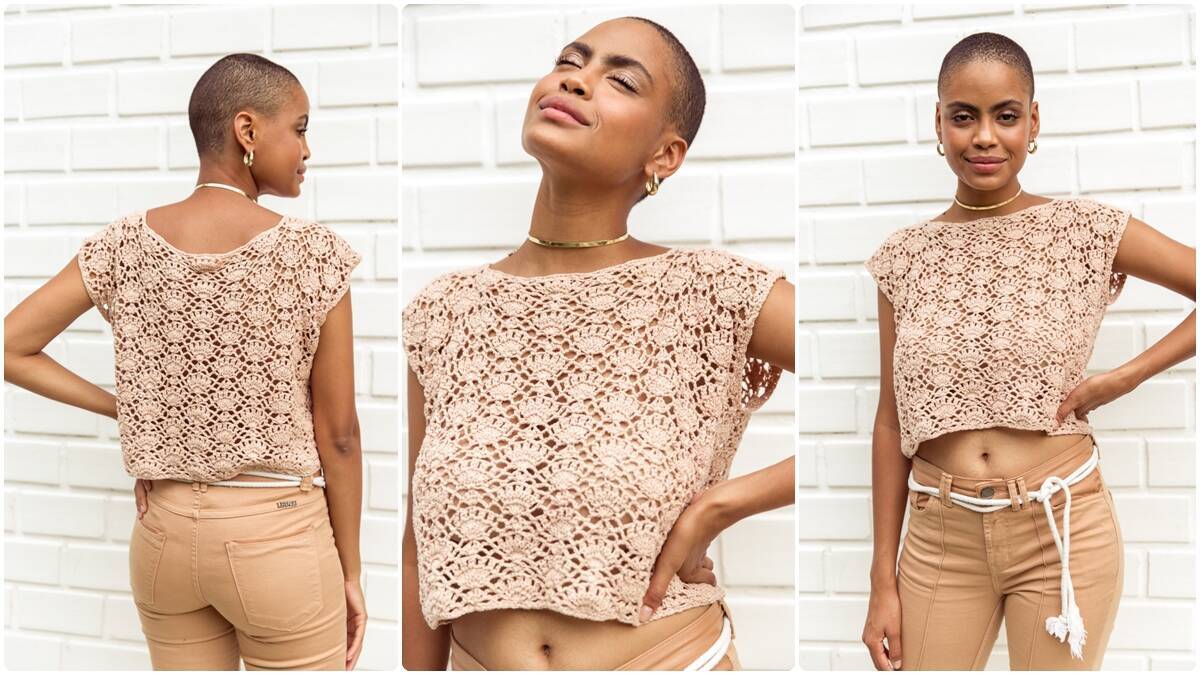 Cropped de Crochê Amêndoa: Aprenda a Criar esse Modelo!
