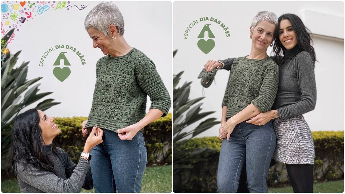Suéter de Crochê Madre: Presente Lindo para o Dia das Mães!