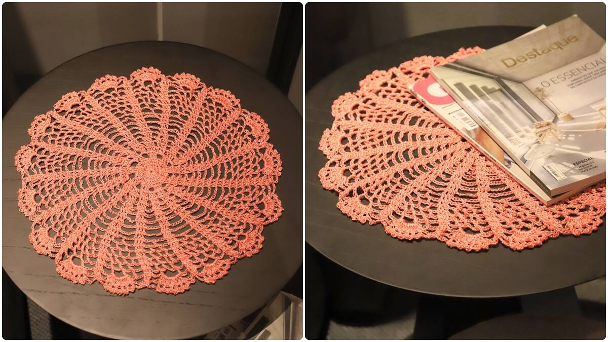 Toalha de Mesa em Crochê Tafetá: Charme e Simplicidade!