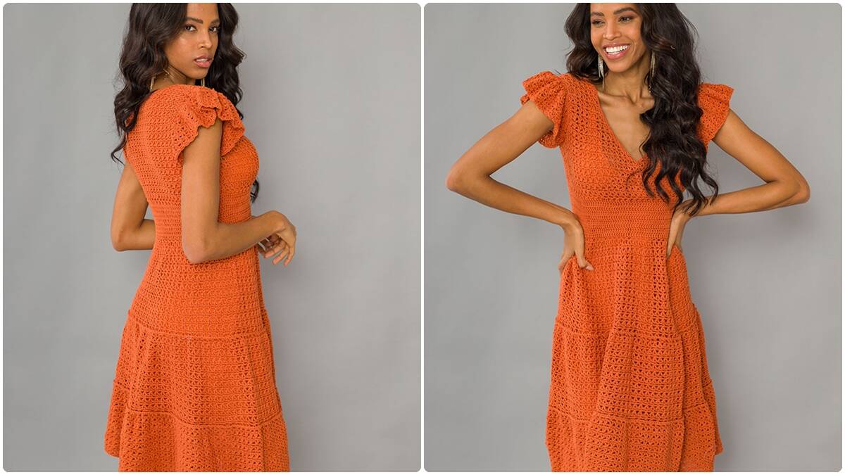 Vestido de Crochê Caramelo: Descubra Esse Modelito Lindo!
