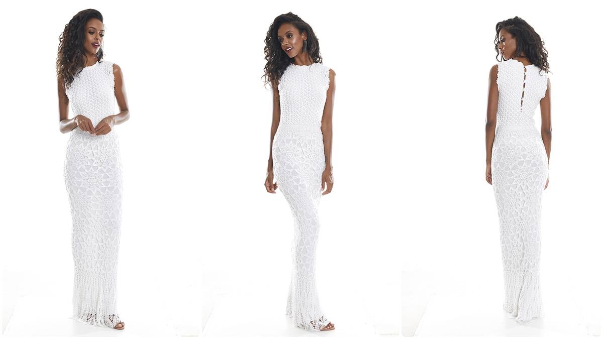 Vestido de Crochê Branco: Elegância e Sofisticação em Uma Peça!
