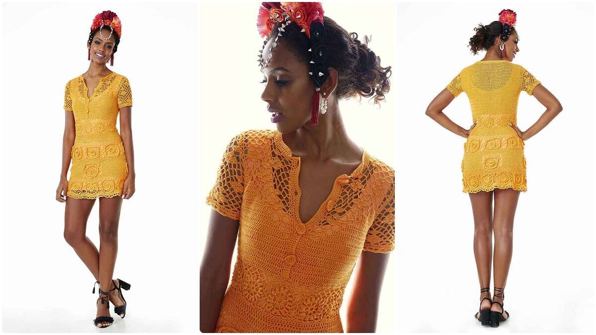 Vestido de Crochê Cenoura: Crie Uma Peça Exclusiva e Linda!