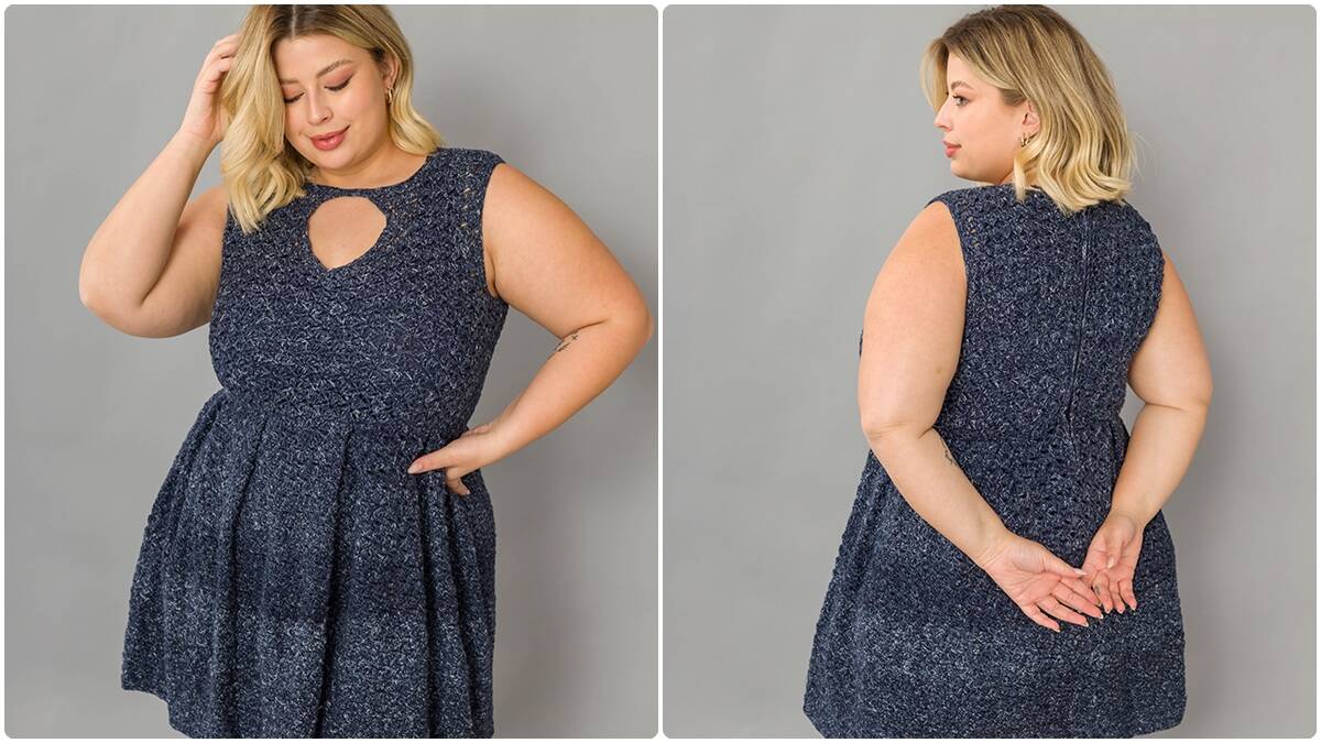 Vestido de Crochê com Pences: Uma Peça Fofa e Delicada!