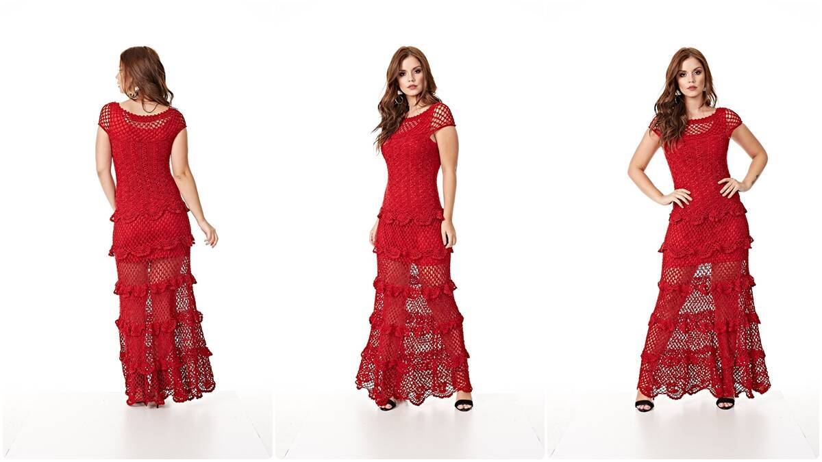 Vestido de Crochê Longo: Uma Peça Elegante para Você!