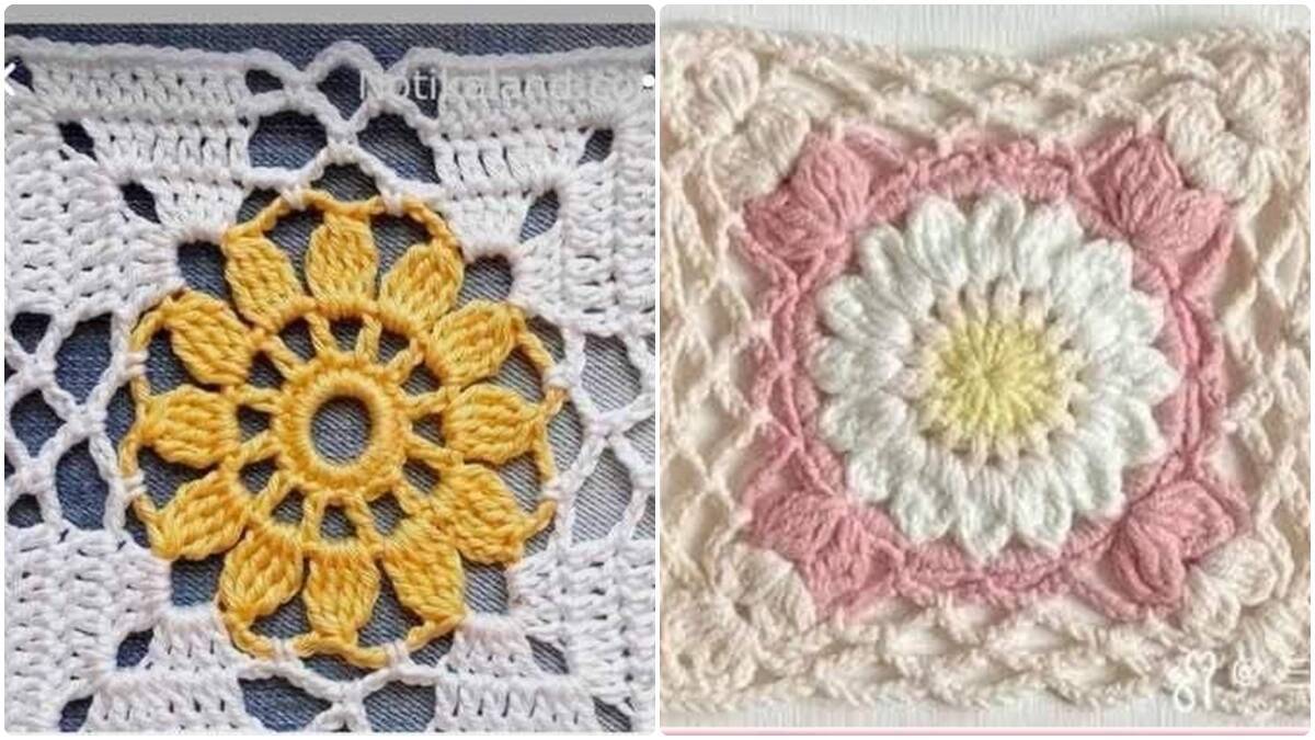 13 Squares de Crochê: Criatividade Artesanal em Cada Quadrado!