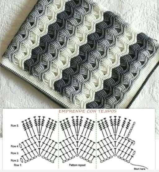 pontos de crochê