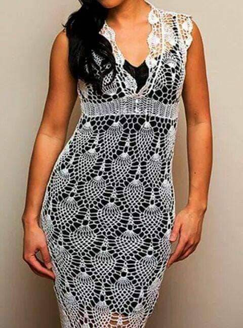 vestidos de crochê