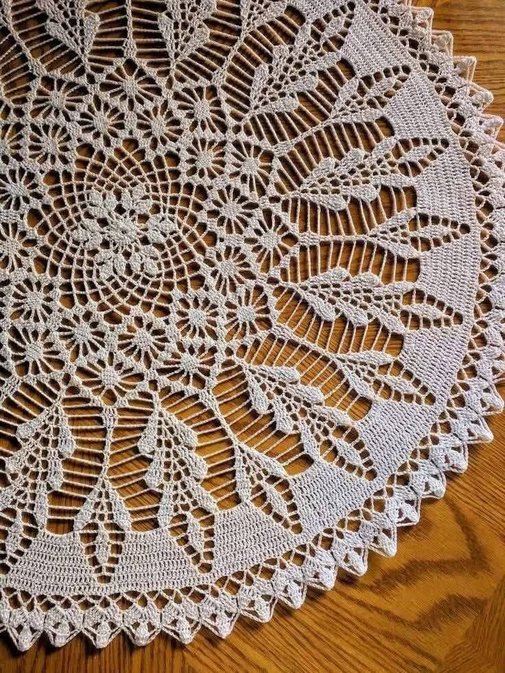 centros de mesa em crochê