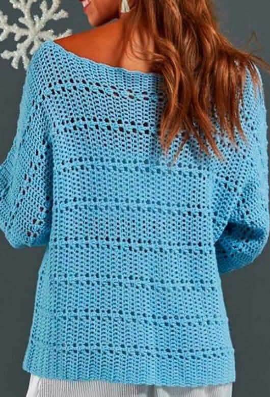 blusas de crochê