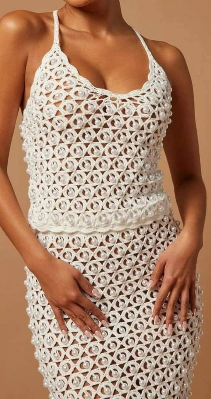 vestidos de crochê