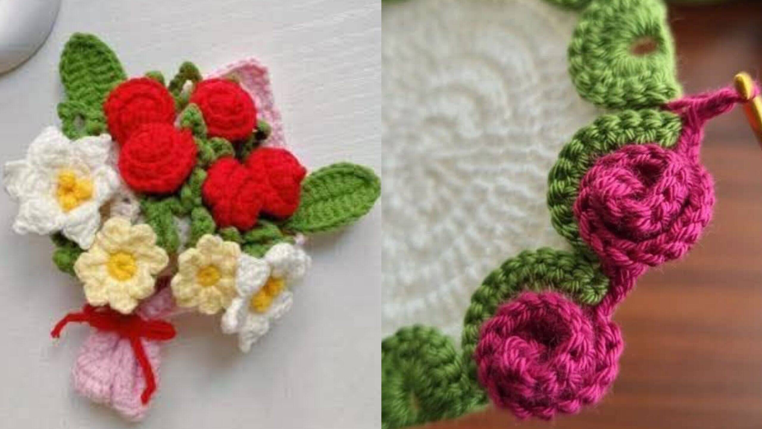 Porta-Copos Vasinho de Flores em Crochê: Delicadeza e Funcionalidade na Decoração