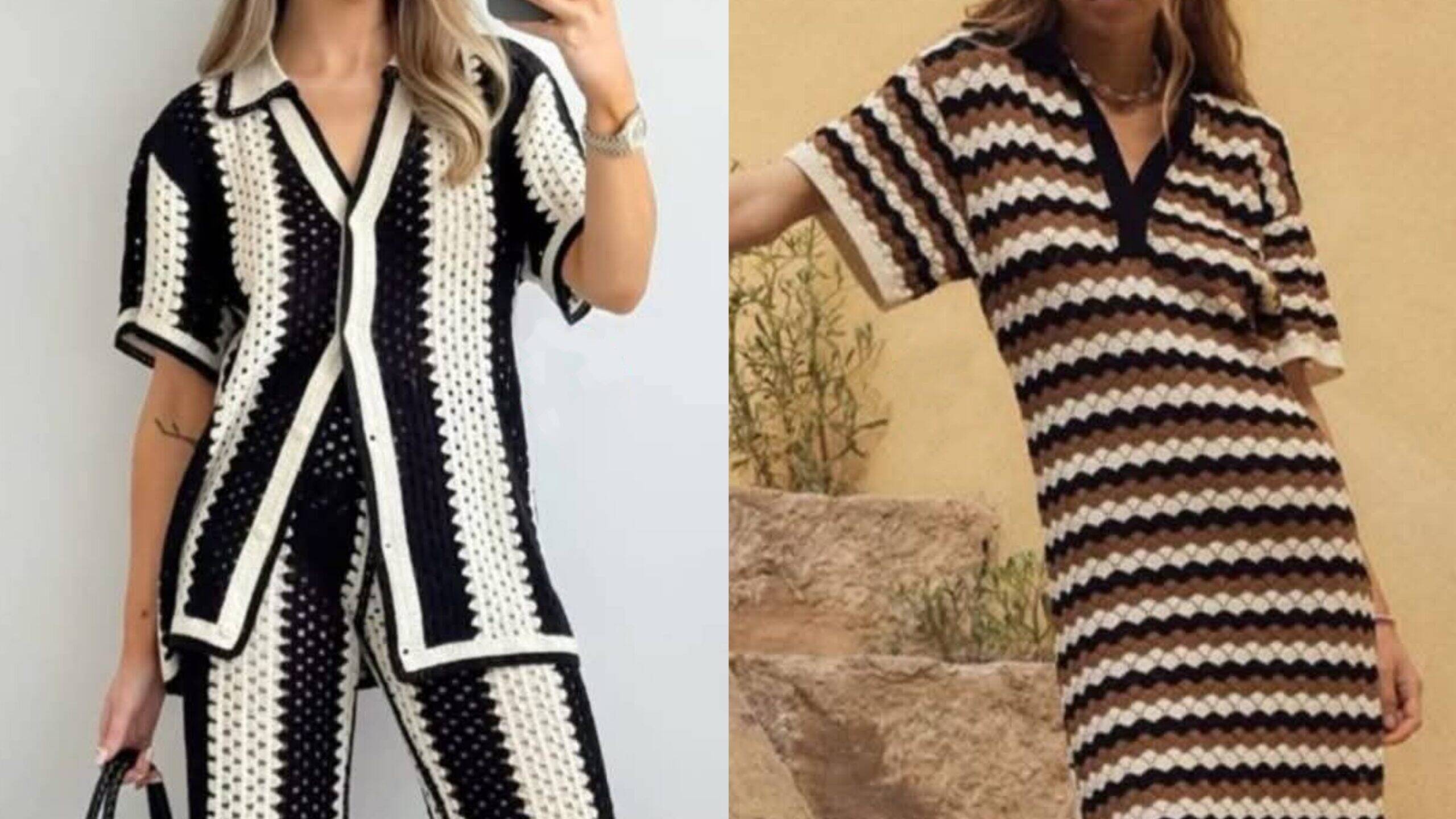 Moda Crochê Listrado: A Tendência que Une Charme e Criatividade