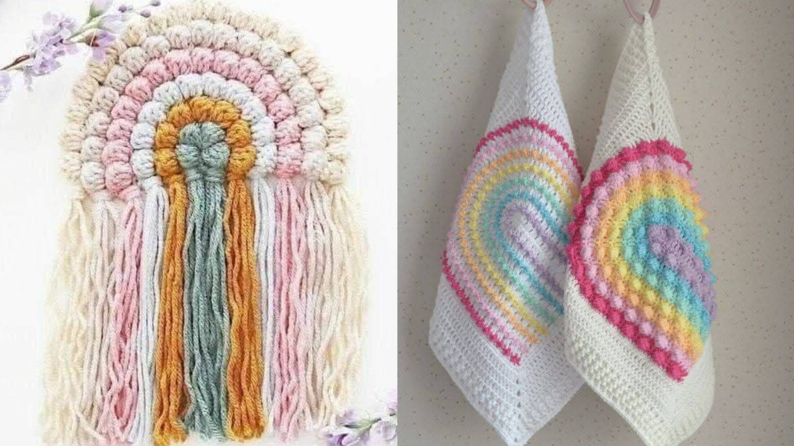 Decoração Infantil com Arco-Íris de Crochê: Encanto, Cor e Afeto