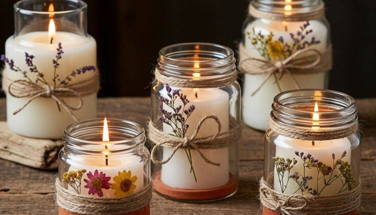 Decoração Sustentável: Inspire-se com Potes de Vidro Reaproveitados